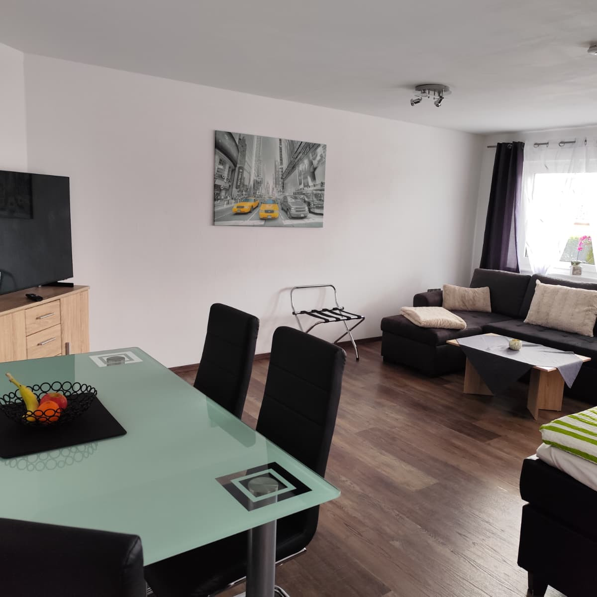 Überblicksfoto vom Wohnraum